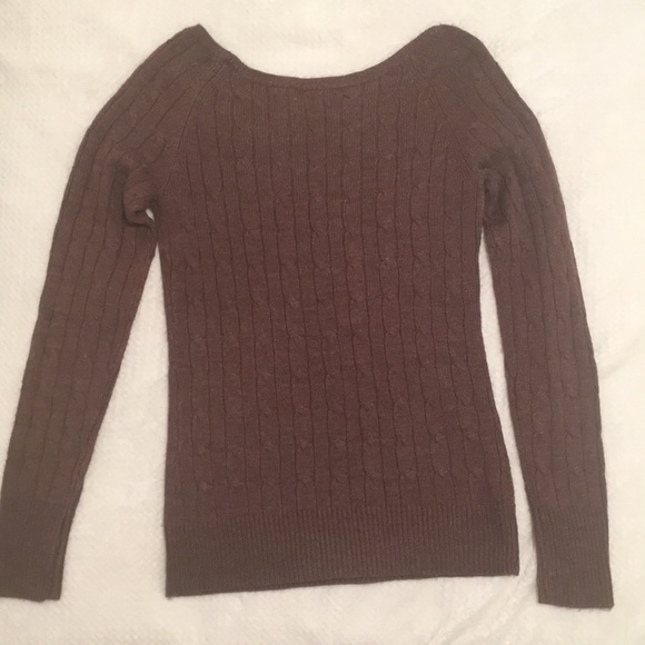 Sweater off the shoulder. Aeropostale. Size US M. Brown. Used. Smoke free home❤️ - Picture 8 of 8